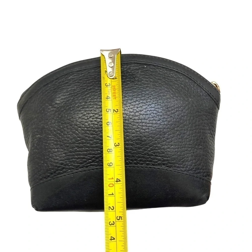 Coach vintage Sheridan black leather cosmetic case RARE 4038